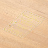 Pensioenfeest Elegante gouden acryl uitnodiging (Laagn)