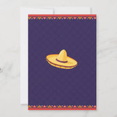 Pensioenfeest Fiesta Mexicaanse cactus gitaar Kaart (Achterkant)