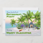 Pensioenfeest - Fun Vacation Kaart (Voorkant)