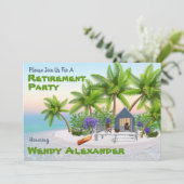 Pensioenfeest - Fun Vacation Kaart (Staand voorkant)