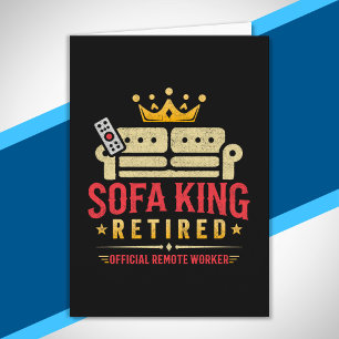 Pensioenfeest - Gepensioneerde Sofa King - Pensioe Kaart