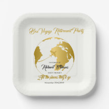 Pensioenfeest Gouden Rand Wereldbol Vaarwel