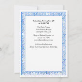 Pensioenfeest Kleurrijk Griekenland Dorp Oceaan Kaart (Achterkant)