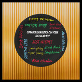 Pensioenfeest Kleurrijke PLEZIER Papieren Bordje