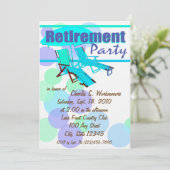 Pensioenfeest / Loungestoelen Kaart (Staand voorkant)