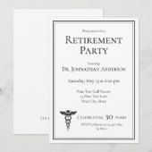 Pensioenfeest Medisch Dokter Kaart (Voorkant / Achterkant)
