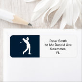 Pensioenfeest met golfthema etiket (Insitu)