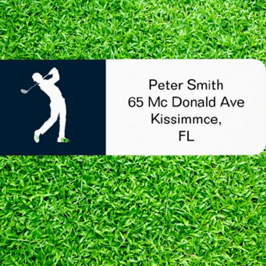 Pensioenfeest met golfthema etiket