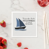 Pensioenfeest Nautisch zeilen Thema Modern Servet (Insitu)