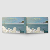 Pensioenfeest Ocean Beach Echte Gouden Folie Gastenboek (Volledig)