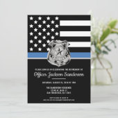 Pensioenfeest Politie Handhaving Kaart (Staand voorkant)