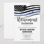 Pensioenfeest Politie Kaart (Voorkant / Achterkant)