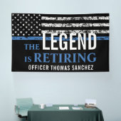 Pensioenfeest Politie Uitdiensttredende Handhaving Spandoek (Beurs)