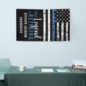 Pensioenfeest Politie Uitdiensttredende Handhaving Spandoek (Beurs)