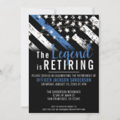 Pensioenfeest Politieagent Handhaving Kaart (Voorkant)
