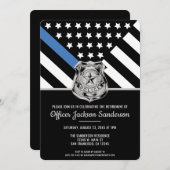 Pensioenfeest Politieagent Kaart (Voorkant / Achterkant)