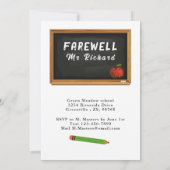 Pensioenfeest Schoolleerkracht Schoolbord Kaart (Achterkant)