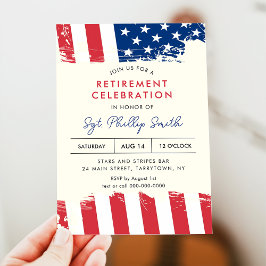 Pensioenfeest USA Amerikaanse vlag Militaire polit Kaart