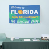 Pensioenfeest Verhuizen naar Florida Spandoek (Beurs)