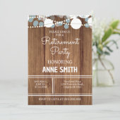 Pensioenfeest Viering Diner Drinken met pensioen Kaart (Staand voorkant)