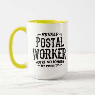 Pensioenfeest voor collega-postmedewerker mok