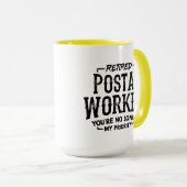 Pensioenfeest voor collega-postmedewerker mok (Voorkant rechts)