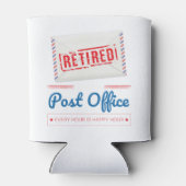 Pensioenfeest voor gepensioneerde postbode blikjeskoeler (Achterkant)