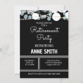 Pensioenfeest voor vrouwen Mannen Pensioendiner Kaart (Voorkant)