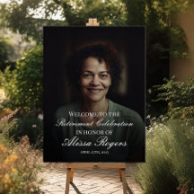 Pensioenfeest welkomstbord met foto