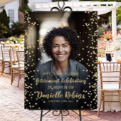 Pensioenfeest welkomstbord met foto perfect poster