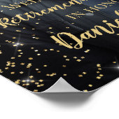 Pensioenfeest welkomstbord met foto poster (Hoek)