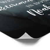 Pensioenfeest welkomstbord met foto poster (Hoek)