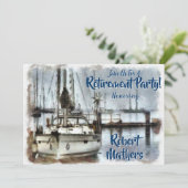 Pensioenfeest - Zeilthema Kaart (Staand voorkant)