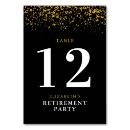 Pensioenfeestdag Gold Glitter Kaart