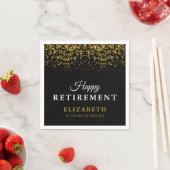 Pensioenfeestdag Gold Glitter Servet (Insitu)