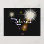 Pensioenfeestdag Uitnodiging Briefkaart (Voorkant)