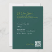 Pensioenfeestdiner met QR-code Kaart (Voorkant)