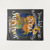 Pensioenfeestje 2030 2031 2032 2034 2035 2036 wandkleed (Voorkant (horizontaal))