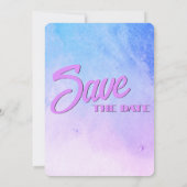 Pensioenfeestje Bewaar De Datum Aquarel Golftas Save The Date (Achterkant)