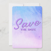 Pensioenfeestje Bewaar De Datum Kolibrie Save The Date (Achterkant)
