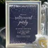 Pensioenfeestje uitnodigen, elegante viering kaart