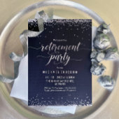 Pensioenfeestje uitnodigen, elegante viering kaart