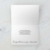 Pensioenfelicitaties Bossen Lake Kaart (Binnen)