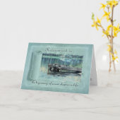 Pensioenfelicitaties Bossen Lake Kaart (Gele Bloem)