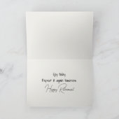 Pensioenfiets met bloemen kaart (Binnen)