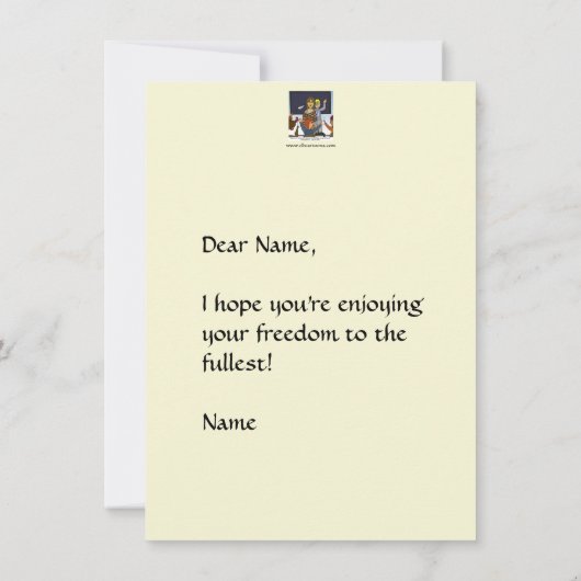 Pensioenflatkaart Kaart (Achterkant)