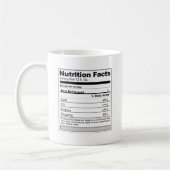 Pensioenfonds Funny Nutrition-etiket Koffiemok (Links)
