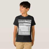 Pensioenfonds Funny Nutrition-etiket T-shirt (Voorkant volledig)