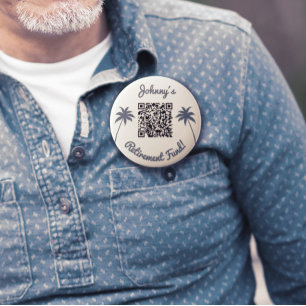 Pensioenfonds venmo qr-code ronde button 4,0 cm