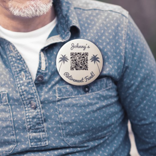 Pensioenfonds venmo qr-code ronde button 4,0 cm